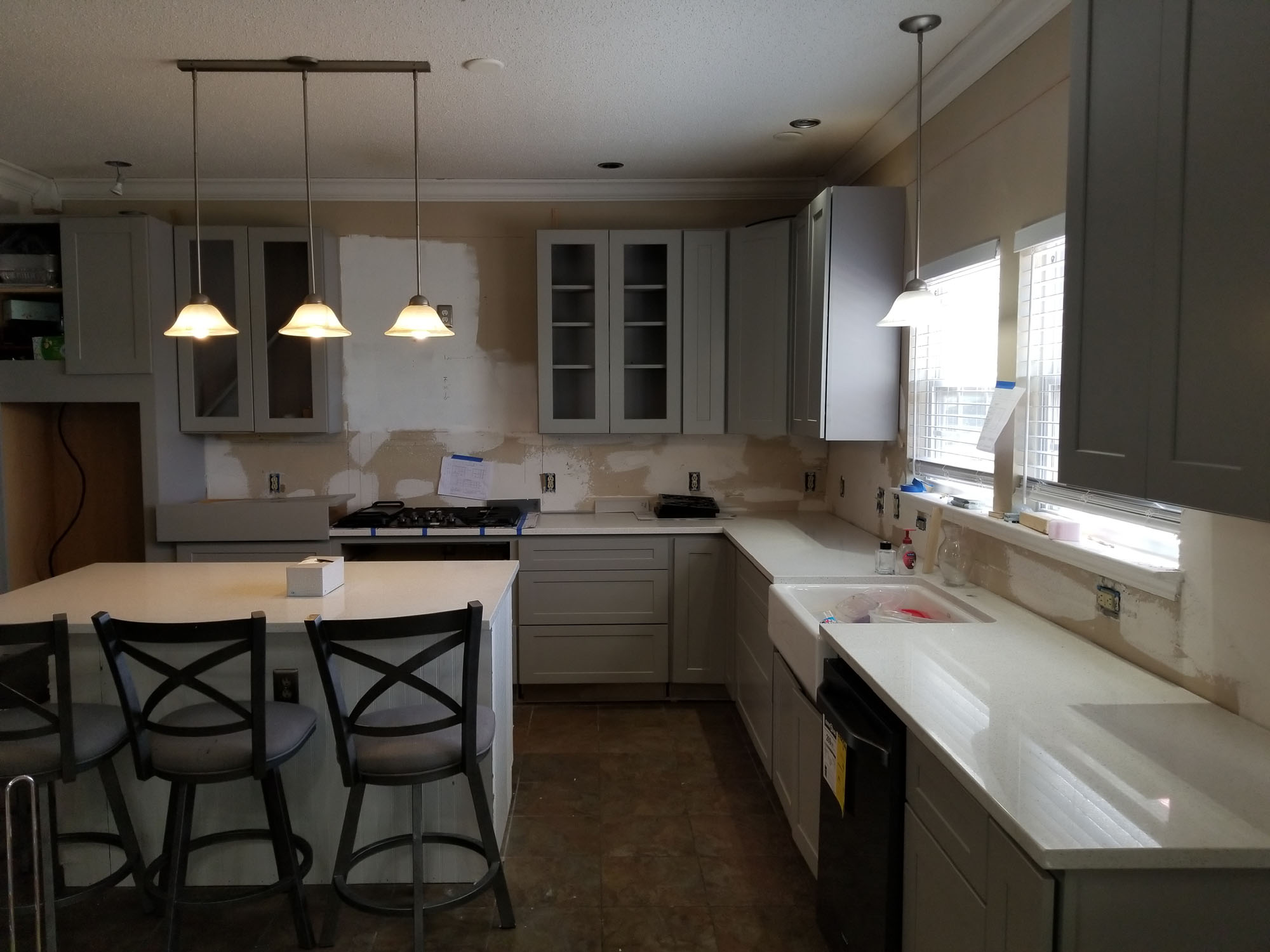 Completion photo of Kitchen Remodel